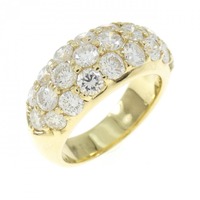 K18YG パヴェ ダイヤモンド リング 2.80CT