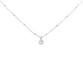 PT/K18PG ダイヤモンド ネックレス 0.08CT