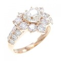 K18PG ハート ダイヤモンド リング 0.702CT