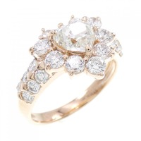 K18PG ハート ダイヤモンド リング 0.702CT