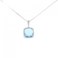 K18WG ブルートパーズ ネックレス 6.47CT