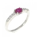 PT ルビー リング 0.27CT