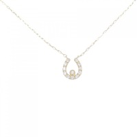【リメイク】K18YG ホースシュー ダイヤモンド ネックレス 0.10CT