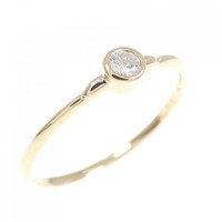 K18YG ダイヤモンド リング 0.08CT