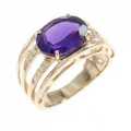 K18PG アメジスト リング 2.00CT