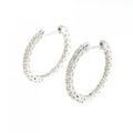 K18WG ダイヤモンド ピアス 0.50CT