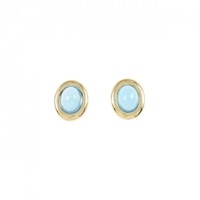 K18YG ブルートパーズ ピアス