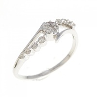 K18WG ダイヤモンド リング 0.24CT