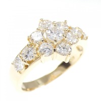 K18YG フラワー ダイヤモンド リング 1.00CT