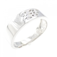 K18WG ダイヤモンド リング 0.03CT