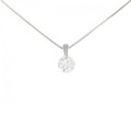 PT ソリティア ダイヤモンド ネックレス 0.402CT