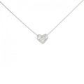 PT ハート ダイヤモンド ネックレス 0.33CT