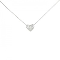 PT ハート ダイヤモンド ネックレス 0.33CT