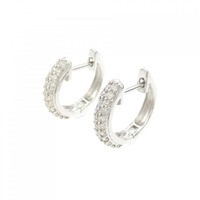 K18WG ダイヤモンド ピアス 0.30CT