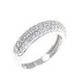 K18WG パヴェ ダイヤモンド ピンキー リング 0.30CT