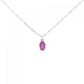 K18WG ルビー ネックレス 0.5CT
