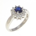 PT サファイヤ リング 0.60CT