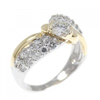 PT/K18YG ダイヤモンド リング 0.76CT
