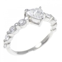 PT ハート ダイヤモンド リング 0.544CT