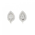 サ バース ダイヤモンド イヤリング 0.32CT 0.31CT E-F IF ペアシェイプ