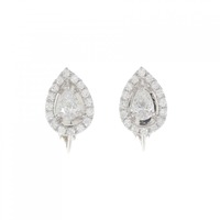 サ バース ダイヤモンド イヤリング 0.32CT 0.31CT E-F IF ペアシェイプ