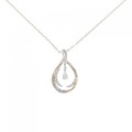 K18PG/K18WG ダイヤモンド ネックレス 0.18CT