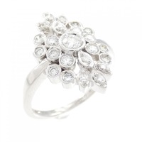 K18WG ダイヤモンド リング 0.50CT