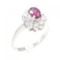 PT ルビー リング 0.48CT