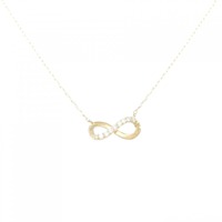 【リメイク】K18YG ダイヤモンド ネックレス 0.10CT