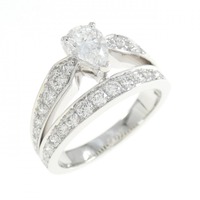 ショーメ ジョゼフィーヌ ティアラ リング 0.40CT D VVS1