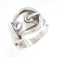 【ヴィンテージ】エルメス ブックル セリエ リング