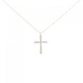 【リメイク】K18YG クロス ダイヤモンド ネックレス 0.15CT