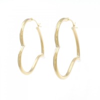 K18YG ハート ピアス