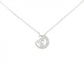 【リメイク】PT ムーン×スター ダイヤモンド ネックレス 0.06CT
