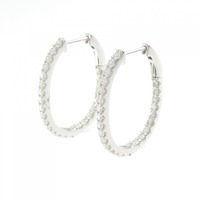 【新品】PT ダイヤモンド ピアス 1.00CT