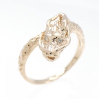 【新品】K18PG ダイヤモンド リング 0.01CT