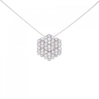 K18WG ダイヤモンド ネックレス 5.00CT