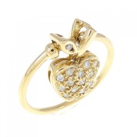 K18YG アップル ダイヤモンド リング 0.18CT