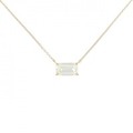 【リメイク】K18YG ダイヤモンド ネックレス 1.118CT VLY VVS2 エメラルドカット