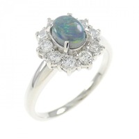 PT ブラックオパール リング 0.57CT