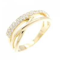 【リメイク】K18YG ダイヤモンド リング 0.17CT