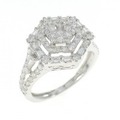 K18WG ダイヤモンド リング 1.00CT