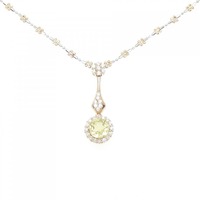 K18PG/K18WG ガーネット ネックレス 1.00CT
