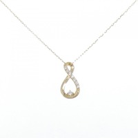 【リメイク】K18YG ダイヤモンド ネックレス 0.06CT