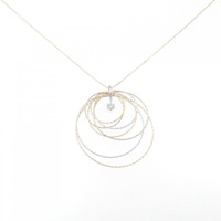 【新品】K18スリーカラー ダイヤモンド ネックレス 0.204CT F SI1 Good