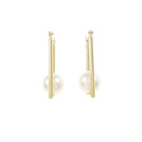 【新品】K18YG アコヤパール ピアス 7.1mm