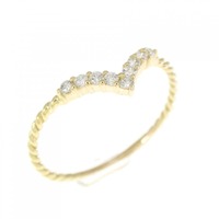 【リメイク】K18YG ダイヤモンド リング 0.10CT