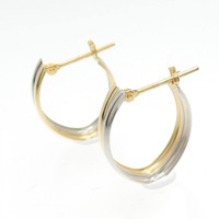 【新品】K18YG/PT ピアス