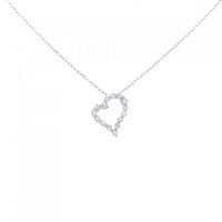 PT ハート ダイヤモンド ネックレス 0.30CT