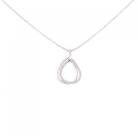 750WG/750PG ダイヤモンド ネックレス 0.08CT